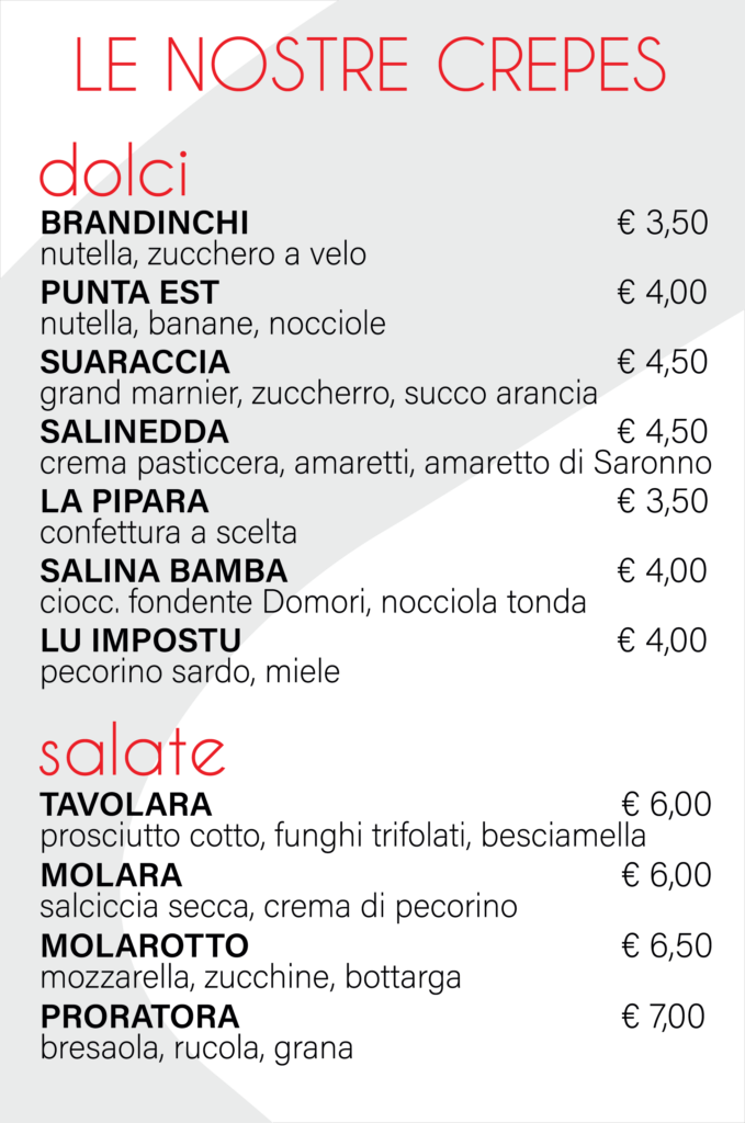 spasso menu creperia